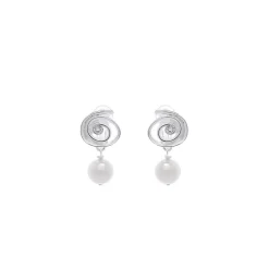 Boucles D'oreille Clips Argenté Padmée