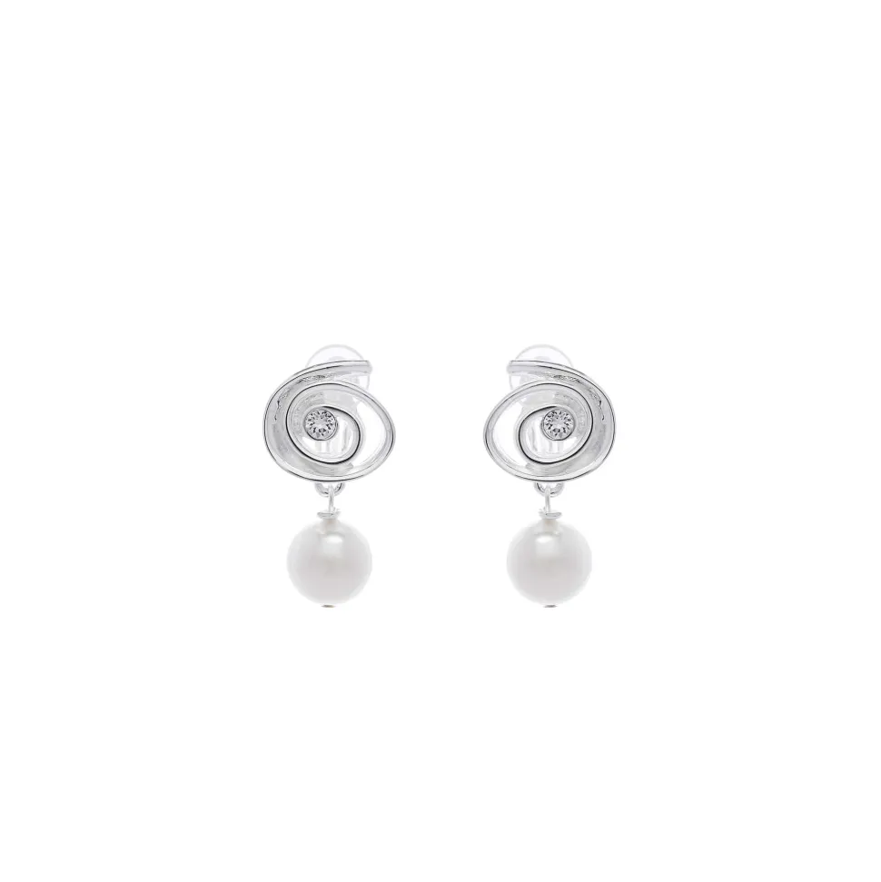 Boucles D'oreille Clips Argenté Padmée