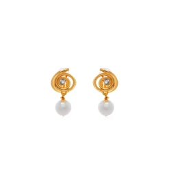 Boucles D'oreille Clips Doré Padmée