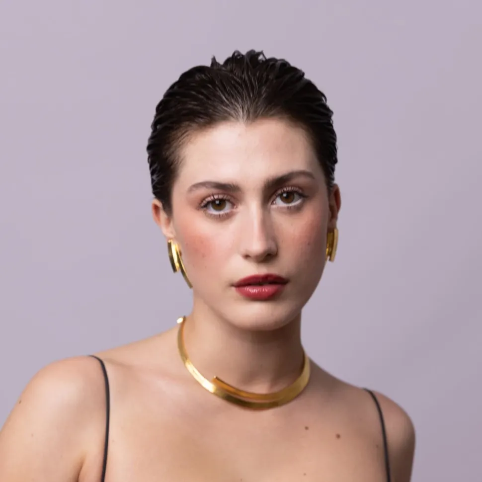 Boucles d'oreilles à clip Doré Down Town