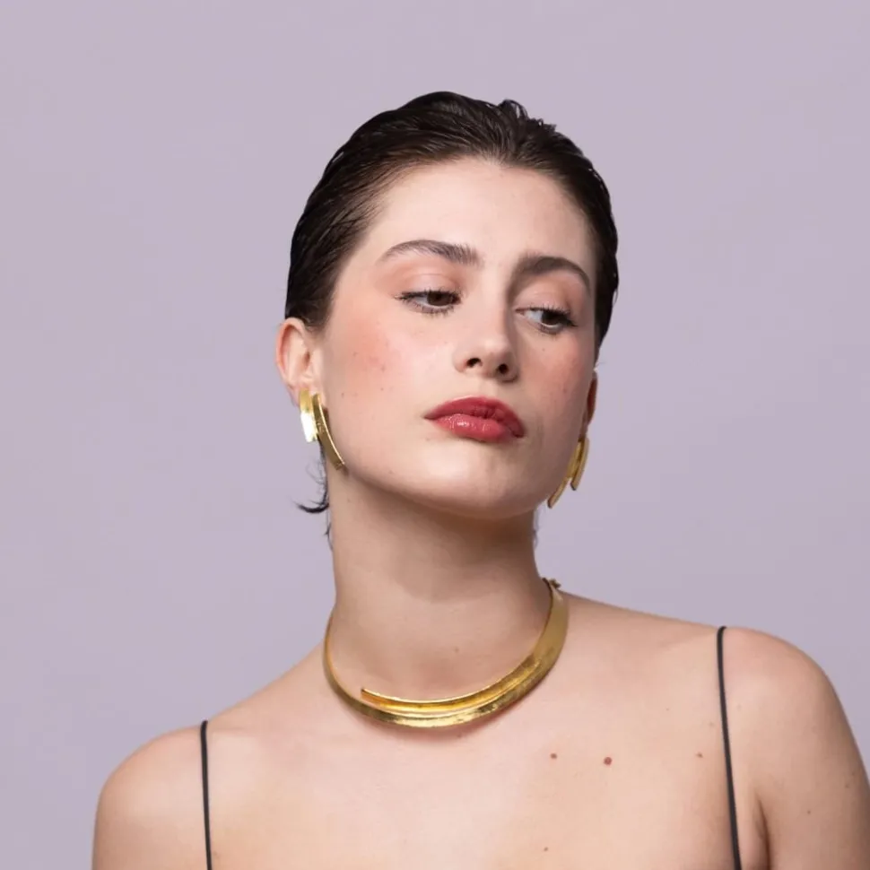 Boucles d'oreilles à clip Doré Down Town