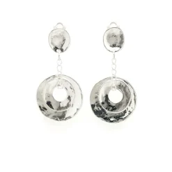 Boucles D'oreilles Clip argenté Voie Lactée