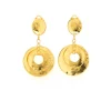 Boucles D'oreilles Clip Doré Voie Lactée