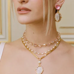 Boucles d'oreilles Clip doré Rencontre imprévue
