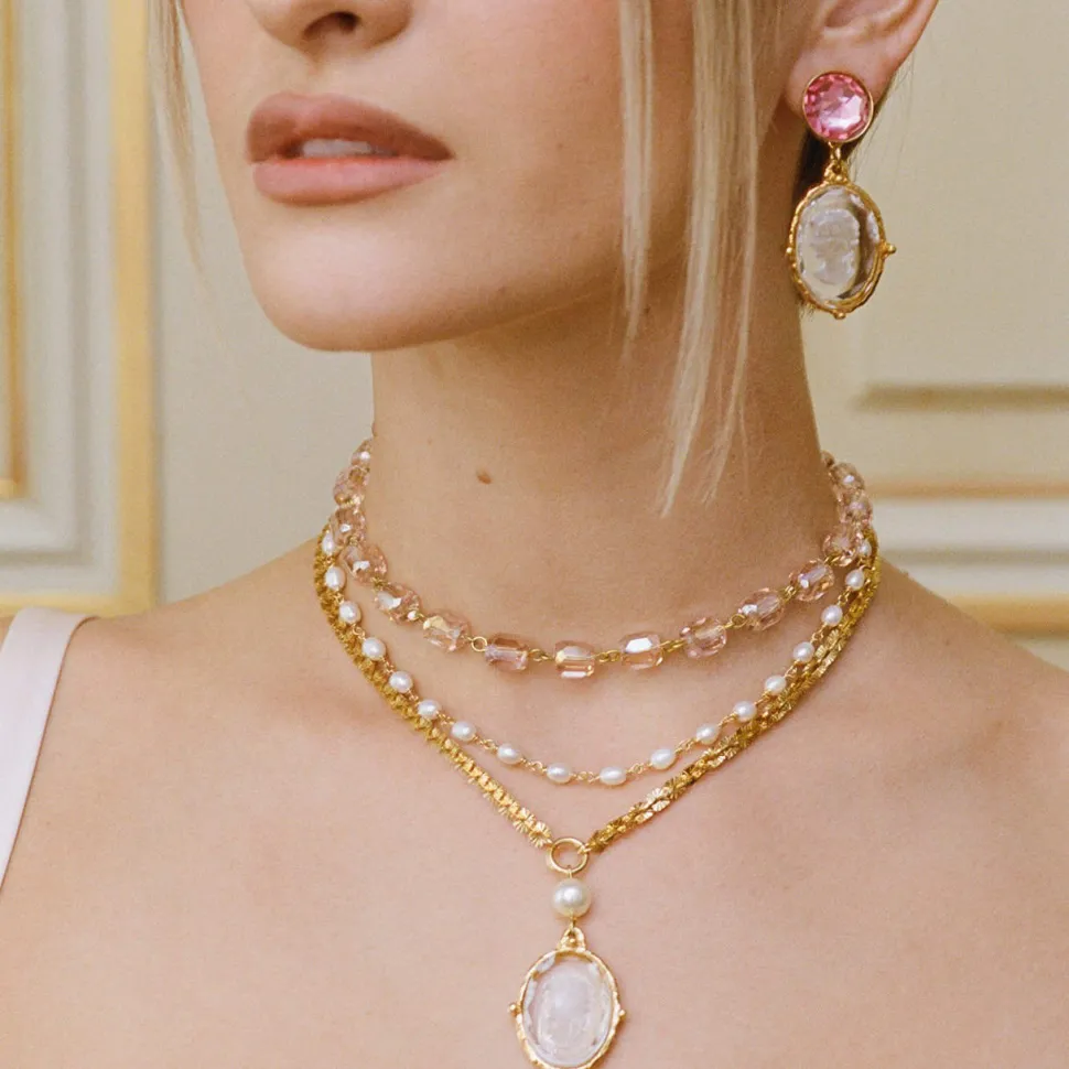 Boucles d'oreilles Clip doré Rencontre imprévue