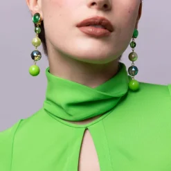 Boucles d'oreilles clip dorée Michele