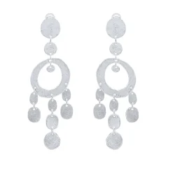 Boucles d'oreilles Clips Argenté Mille et une Nuits