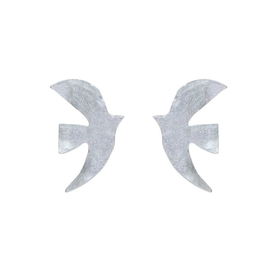 Boucles D'oreilles Clips Argenté Voyage
