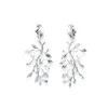 Boucles D'oreilles Clips Argenté Végétal