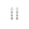 Boucles D'oreilles Clips Argenté Mille Et Une Nuit