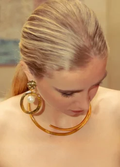 Boucles D'oreilles Clips Argenté Mille Et Une Nuit