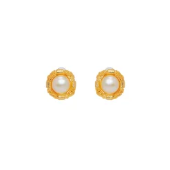 Boucles D'oreilles Clips Doré L'heure Dorée