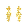 Boucles D'oreilles Clips Doré Végétal