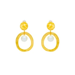 Boucles D'oreilles Clips Doré Mille Et Une Nuit