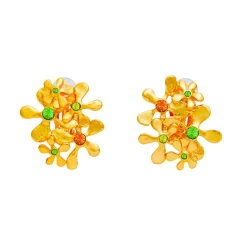 Boucles D'oreilles Clips Doré Maitika