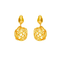 Boucles D'oreilles Clips Doré Padmée