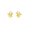 Boucles D'oreilles Clips Doré Végétal