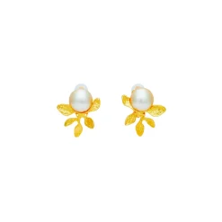 Boucles D'oreilles Clips Doré Végétal