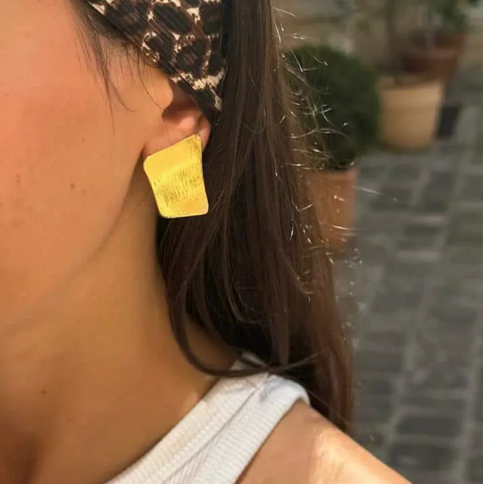 Boucles D'oreilles Clips Doré Padmée