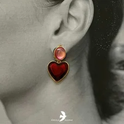 Boucles D'oreilles Clips Doré COEUR