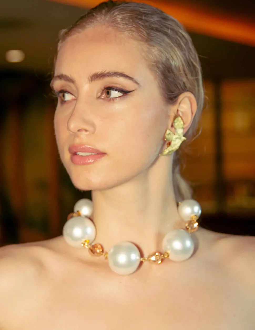 Boucles D'oreilles Clips Doré Voyage