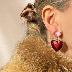 Boucles D'oreilles Clips Doré COEUR