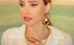 Boucles D'oreilles Clips Doré Mille Et Une Nuit