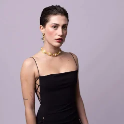 Boucles d'oreilles dorée L'Heure dorée