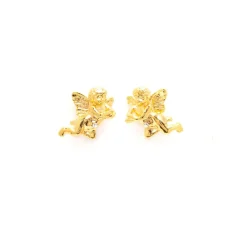 Boucles d'oreilles percée doré Rencontre imprévue