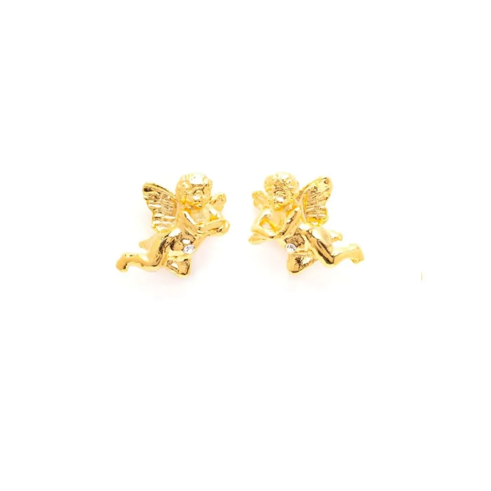 Boucles d'oreilles percée doré Rencontre imprévue