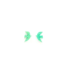 Boucles d'Oreilles Percées Argent Opaline