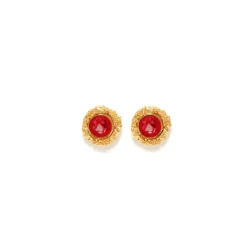 Boucles D'oreilles percées L'heure Dorée