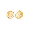 Boucles d'oreilles percées doré Paris