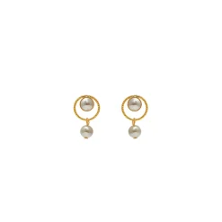 Boucles d'oreilles Percées Doré L'heure Dorée