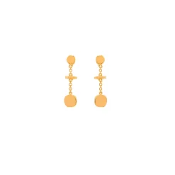 Boucles D'Oreilles Percées Doré Voie Lactée