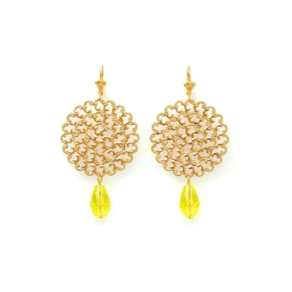 Boucles D'oreilles Percées Doré Maitika