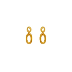 Boucles D'oreilles Percées Doré Céleste