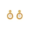 Boucles D'oreilles Percées Doré 1001 Nuits