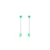 Boucles D'Oreilles Percées Argent Opaline