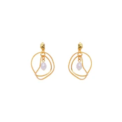 Boucles D'oreilles Percées Doré Maitika