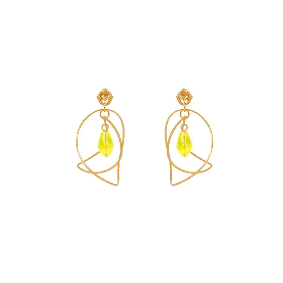 Boucles D'oreilles Percées Doré Maitika