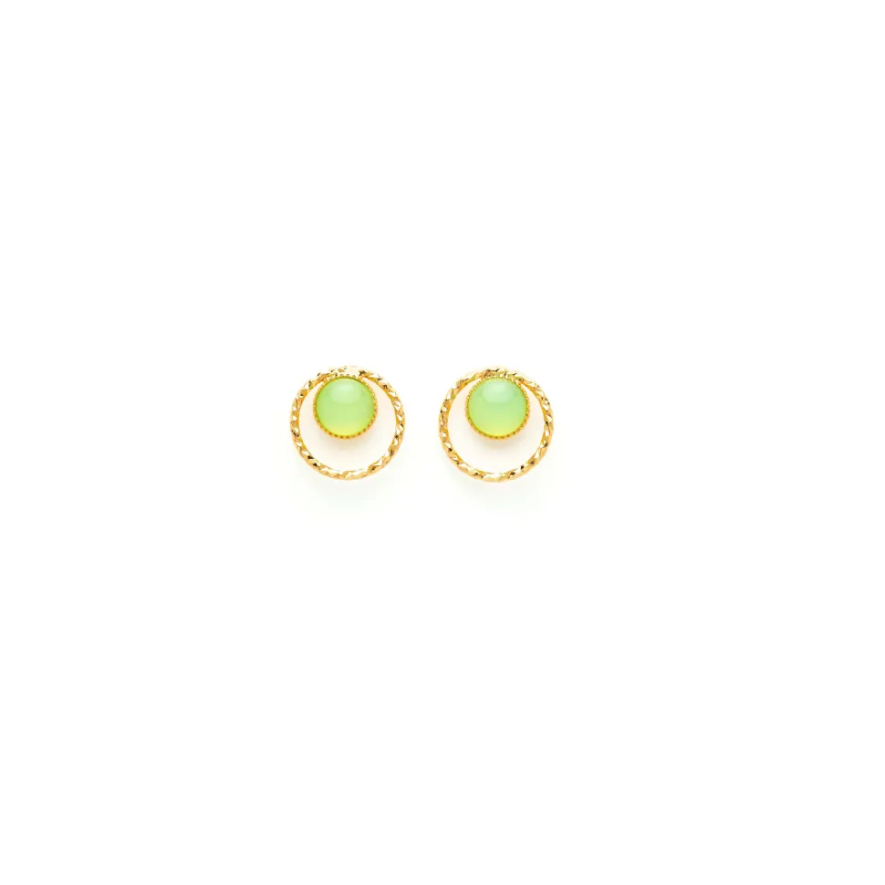 Boucles D'oreilles Percées Doré L'heure Dorée