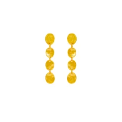 Boucles D'oreilles Percées Doré Mille Et Une Nuit