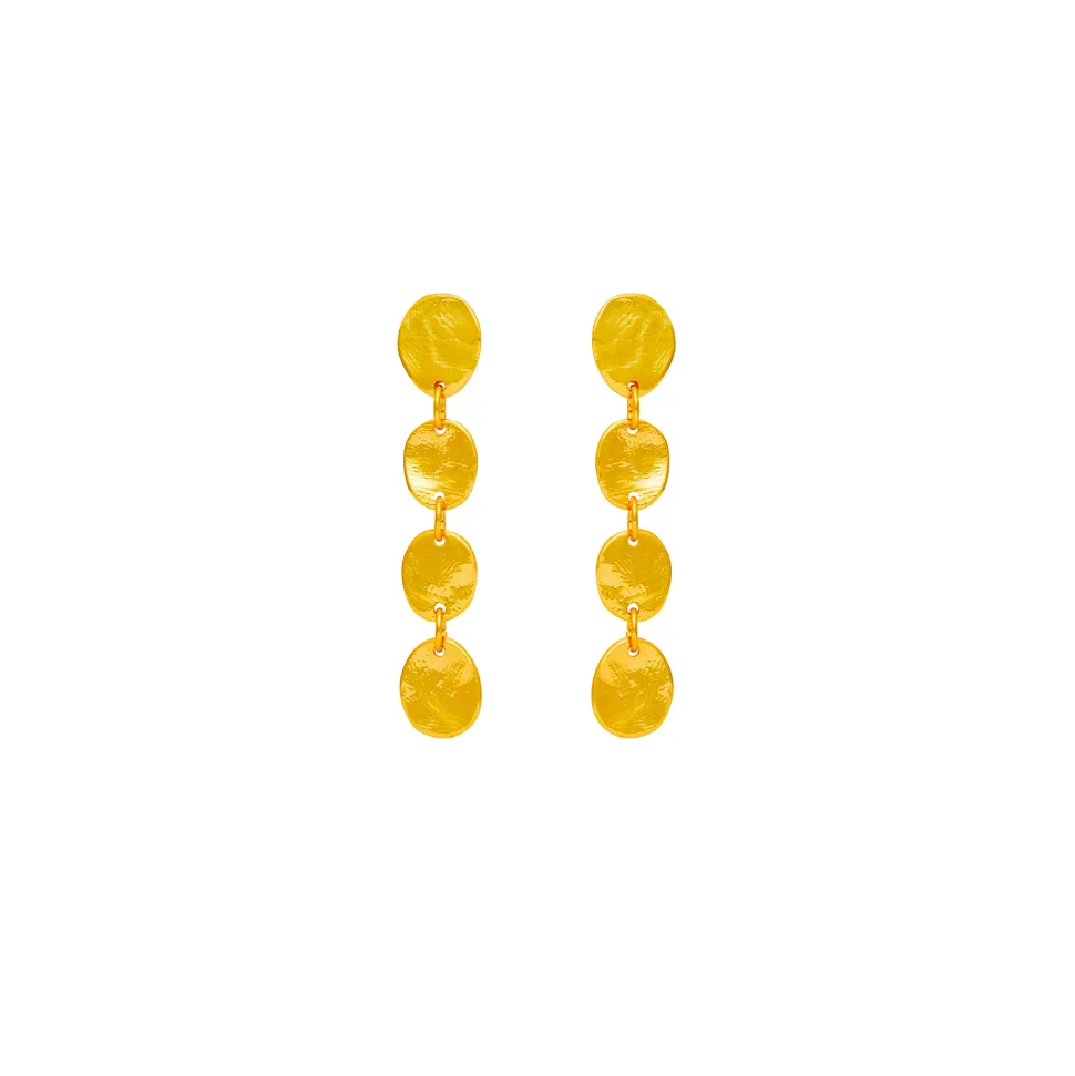 Boucles D'oreilles Percées Doré Mille Et Une Nuit