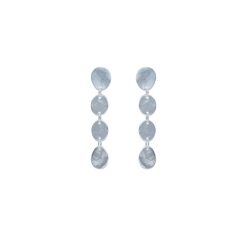 Boucles D'oreilles Percées Argenté Mille Et Une Nuit