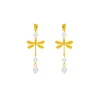 Boucles D'oreilles Percées Doré Maitika
