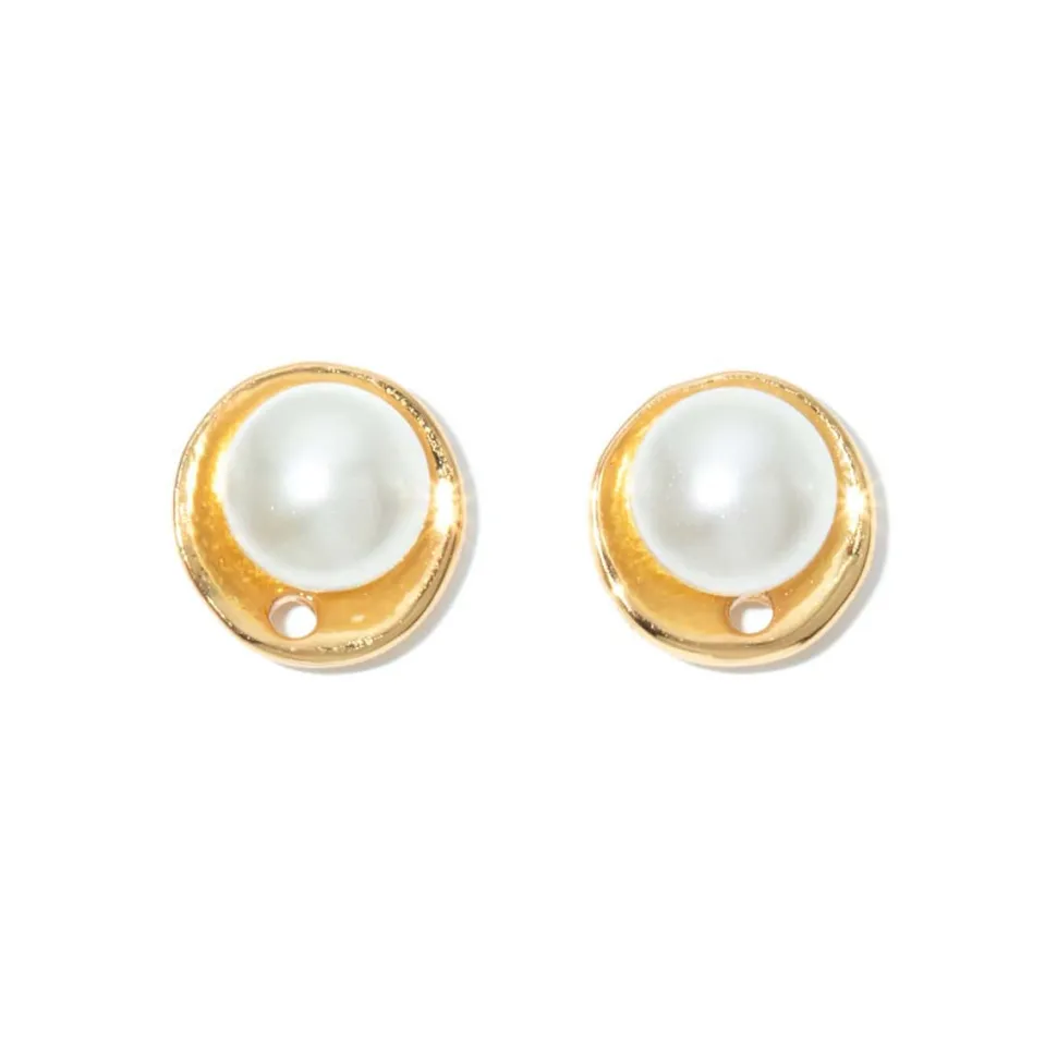 Boucles D'oreilles Percées Nacre