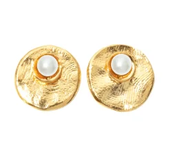 Boucles D'oreilles Percées Nacre