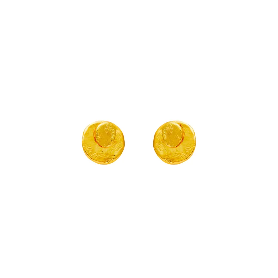 Boucles D'oreilles Percées Doré Mille Et Une Nuit