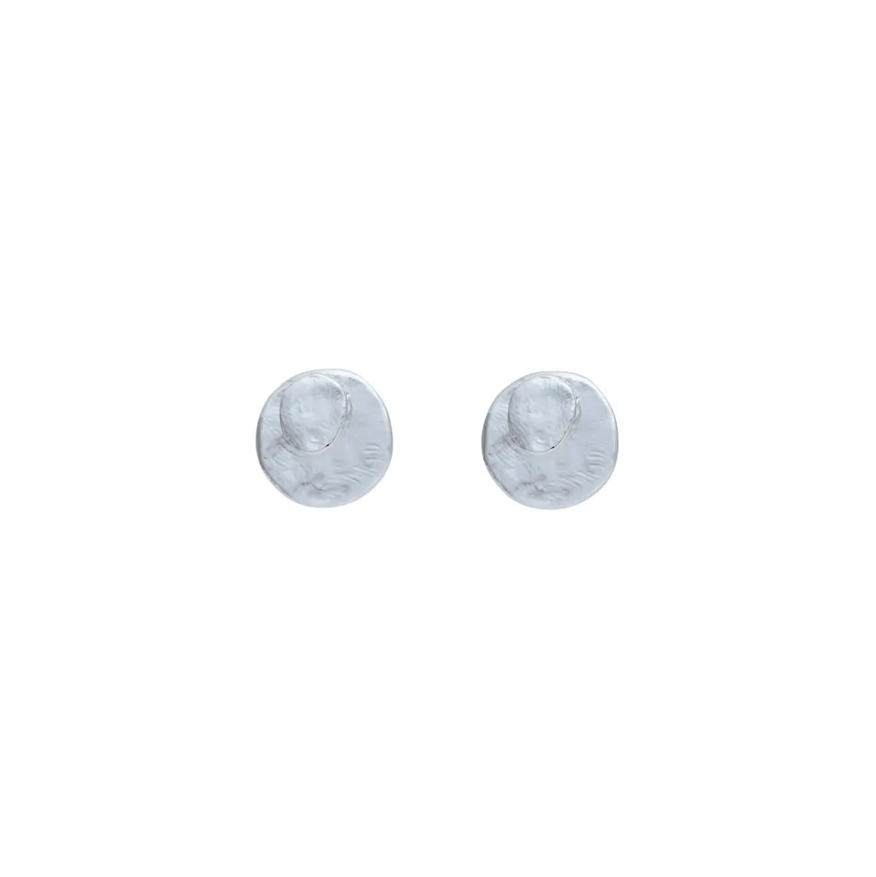 Boucles D'oreilles Percées Argenté Mille Et Une Nuit